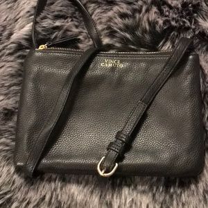 Vince Camuto Geniune Leather Amira black Crossbody bag